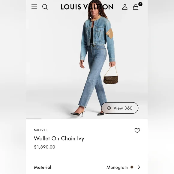 Louis Vuitton Wallet On Chain Ivy - Picture 11 of 11